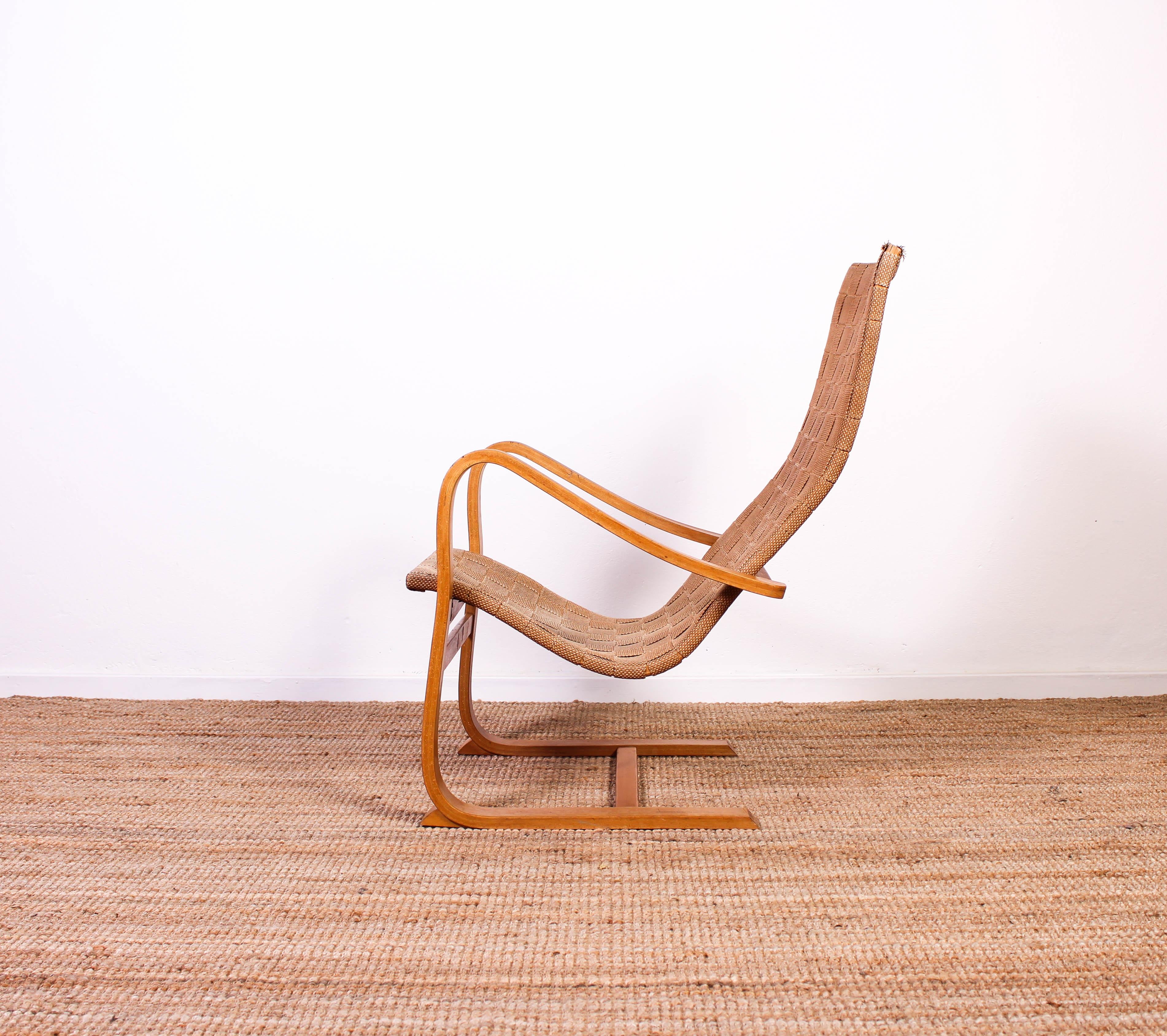 Gustaf Axel Berg Lounge Chair, 1940s 1
