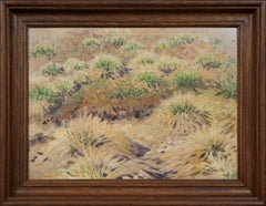 Estudio al óleo original del artista del Grupo Racksta Gustaf Fjaestad. Título Estudio de Tufts