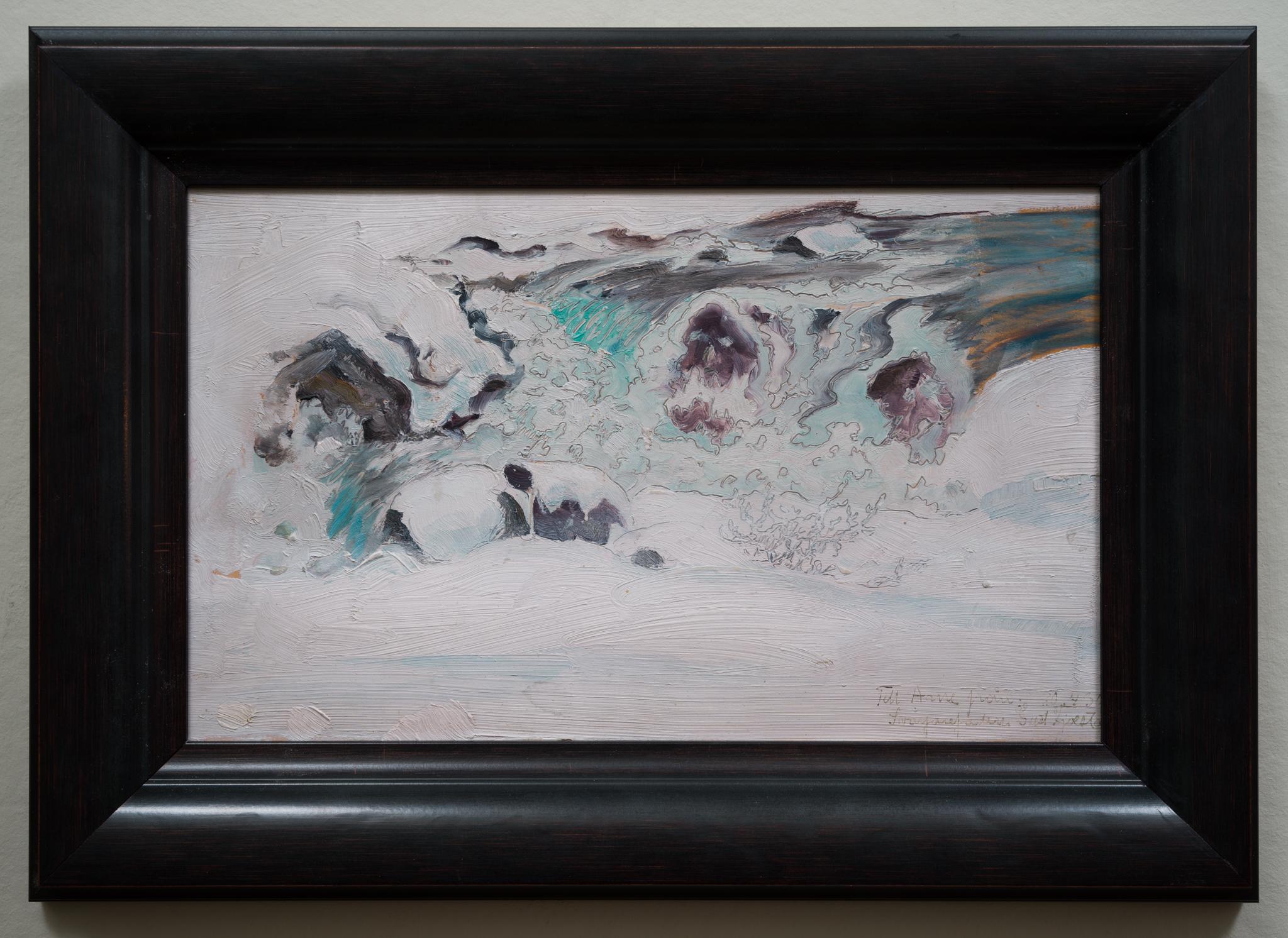 Spring Flood, 1930 by Swedish Racken Group Artist Gustaf Fjæstad For Sale 1