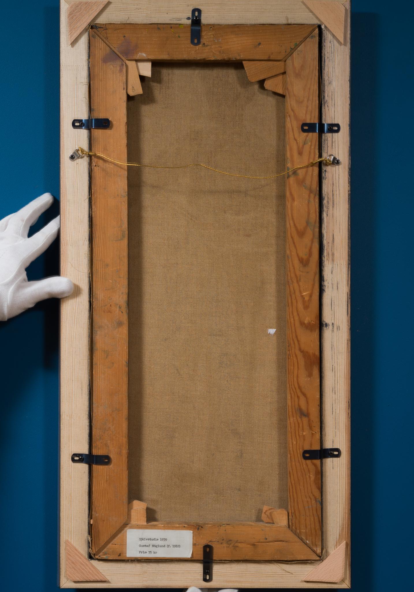 Gustaf Höglund: Self-Study (1939), a Rare and Striking Early Self-Portrait For Sale 7