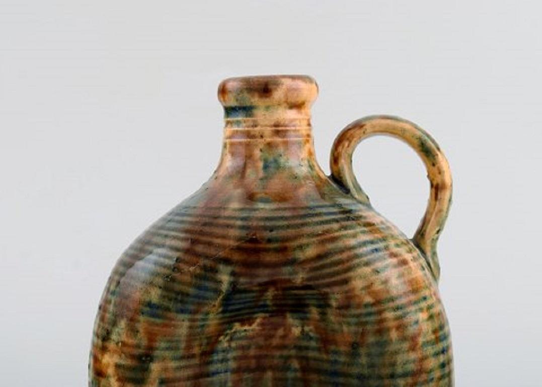 Gustaf Johnn for Höganäs. Antique Art Nouveau jug in glazed ceramic, late 19th century.
Measures: 15 x 11 cm.
In very good condition.
Stamped.