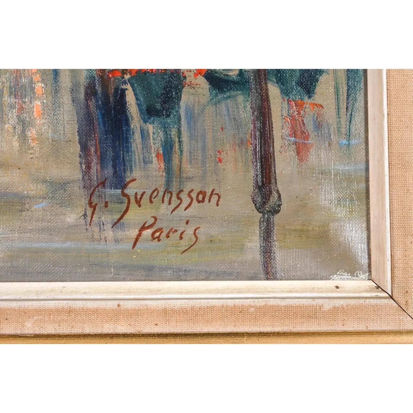 Other Gustaf Svensson, Parisian Street Scene For Sale