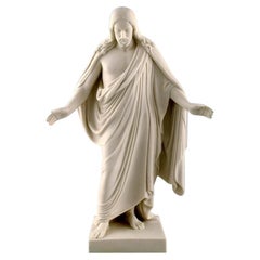 Gustafsberg / Gustavsberg, Sweden, Figure of Christ in Biscuit, Dated 1907