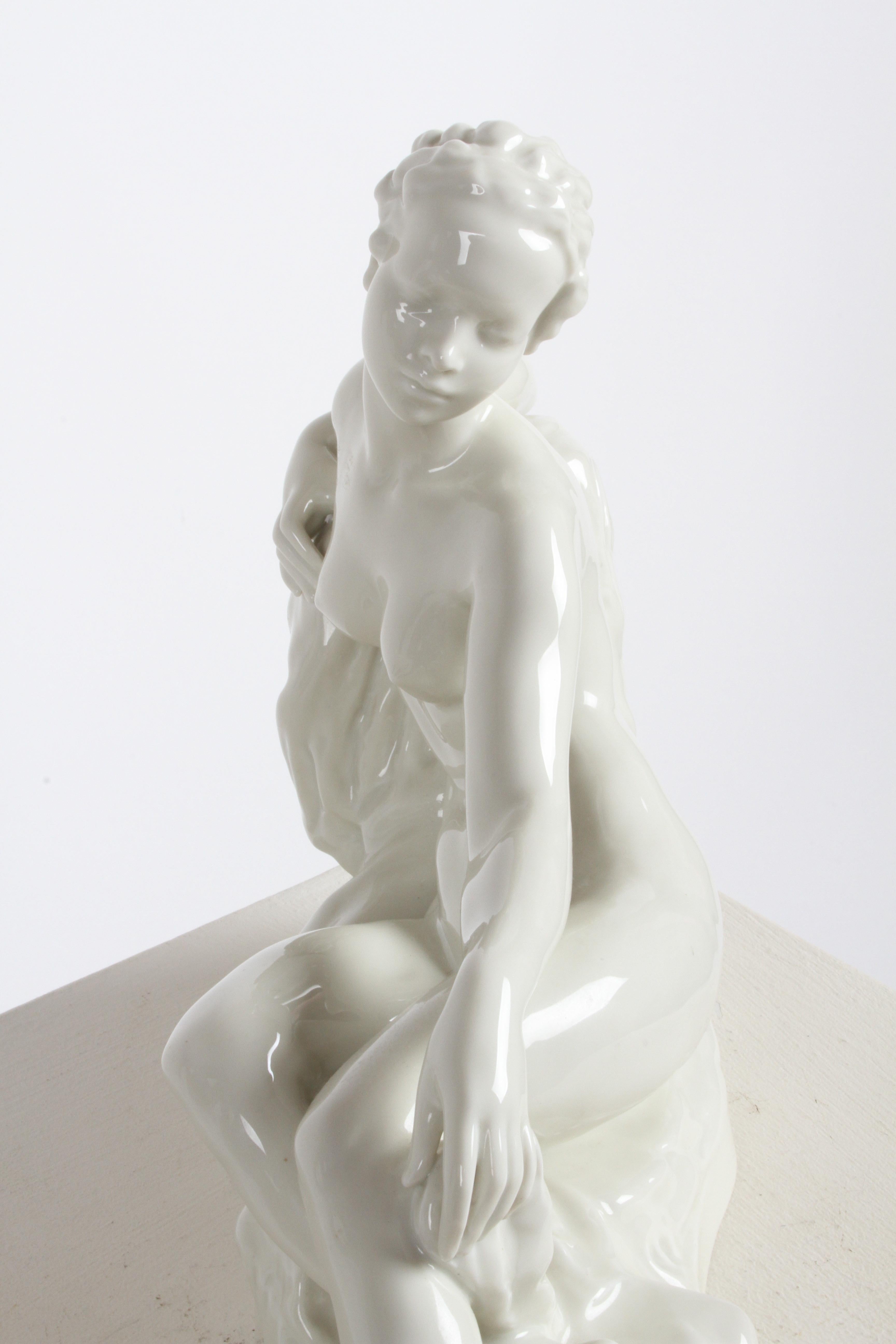 Gustav Adolf Bredow for Rosenthal Germany Art Deco 1934 Reclining Nude figurine  For Sale 7