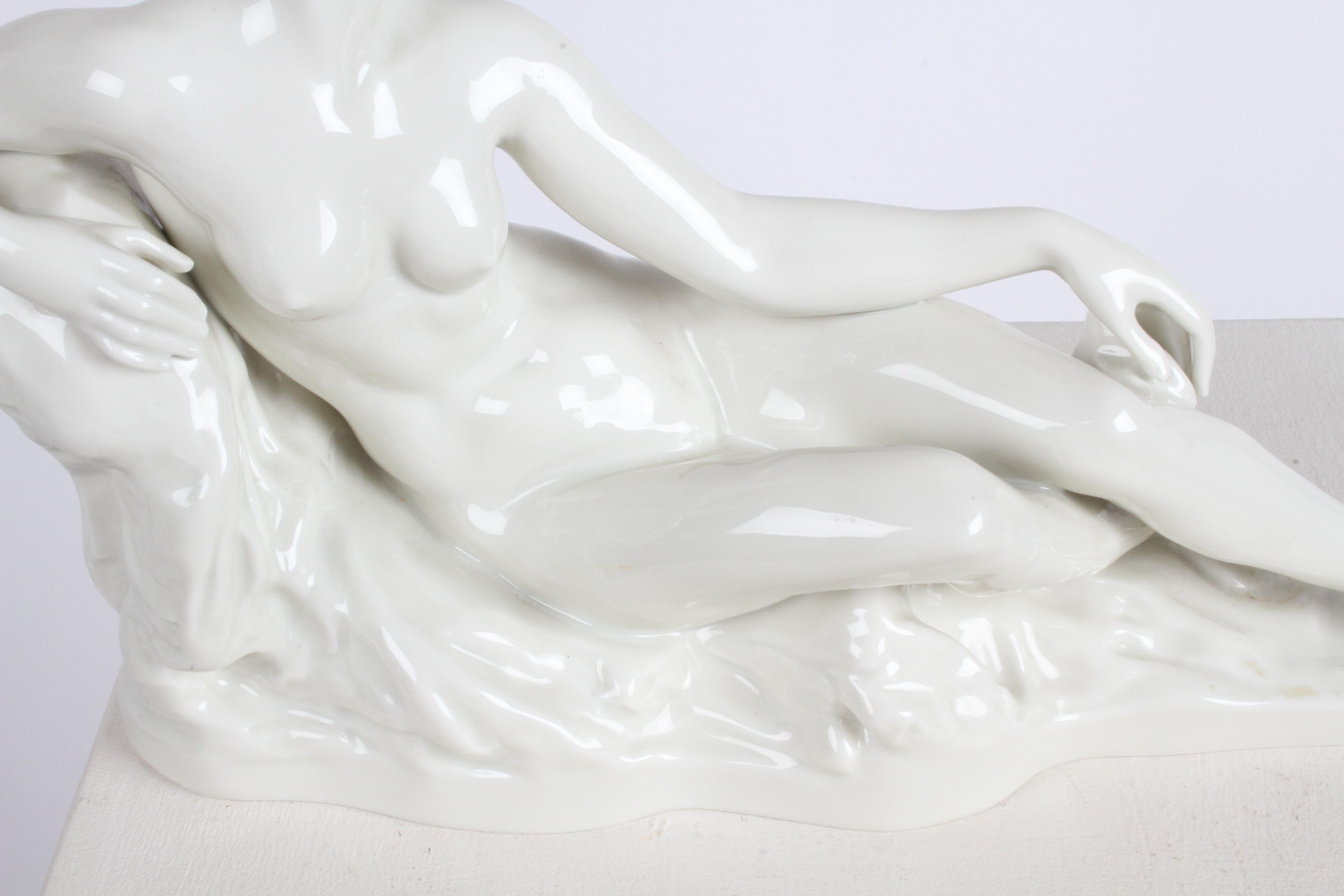 Rechteckige Aktfigur, Gustav Adolf Bredow für Rosenthal, Deutschland, Art déco 1934 (Mitte des 20. Jahrhunderts) im Angebot