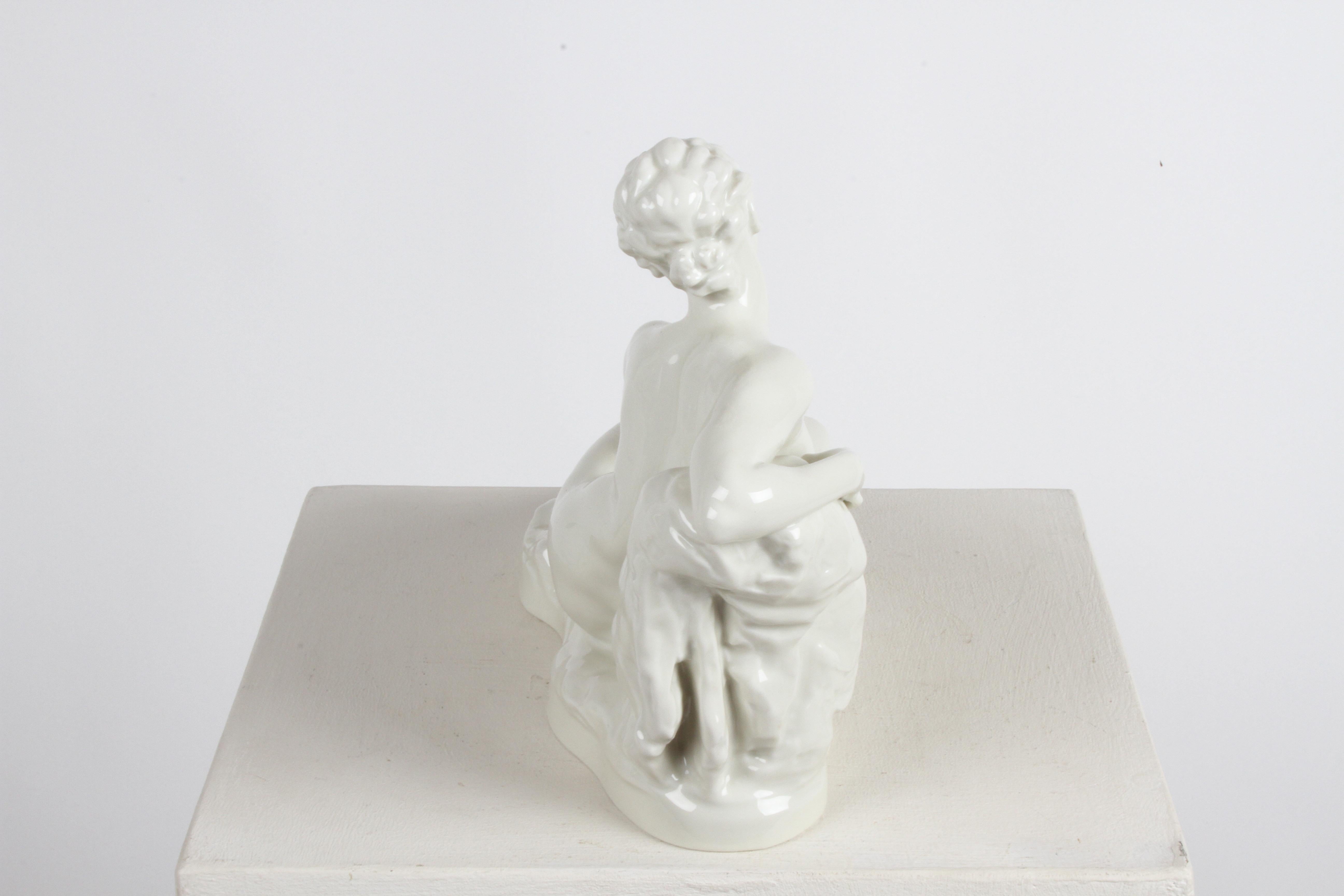 Rechteckige Aktfigur, Gustav Adolf Bredow für Rosenthal, Deutschland, Art déco 1934 im Angebot 1