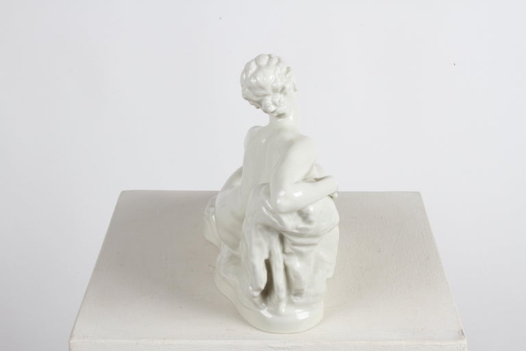 Gustav Adolf Bredow for Rosenthal Germany Art Deco 1934 Reclining Nude figurine  For Sale 1