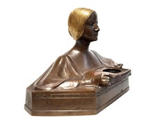 Gustav Adolf Bredow Jugendstilbüste Bronze 1902