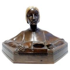 Gustav Adolf Bredow Jugendstilbüste Bronze 1902