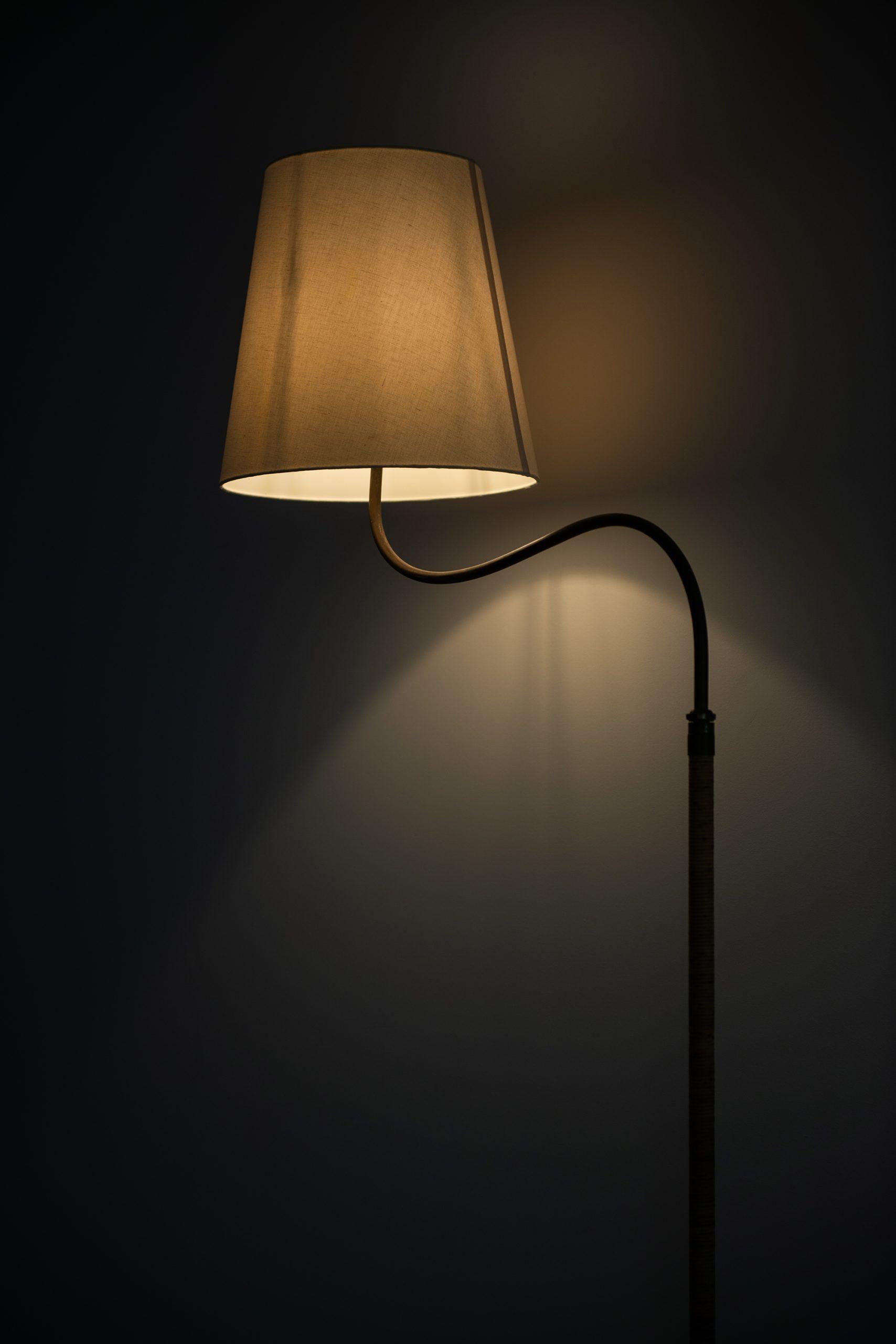 Mid-20th Century Gustav Axel Berg Floor Lamp Produced in Sweden