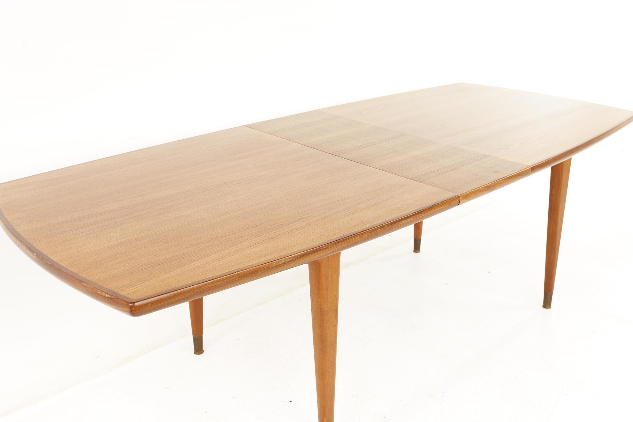 Gustav Bahus for Ingolf Bahus of Norway MCM Teak Dining Table with 3 Leaves 4