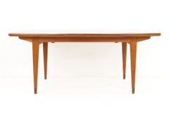 Gustav Bahus for Ingolf Bahus of Norway MCM Teak Dining Table with 3 Leaves