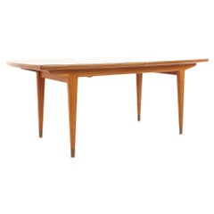 Gustav Bahus for Ingolf Bahus of Norway MCM Teak Dining Table with 3 Leaves