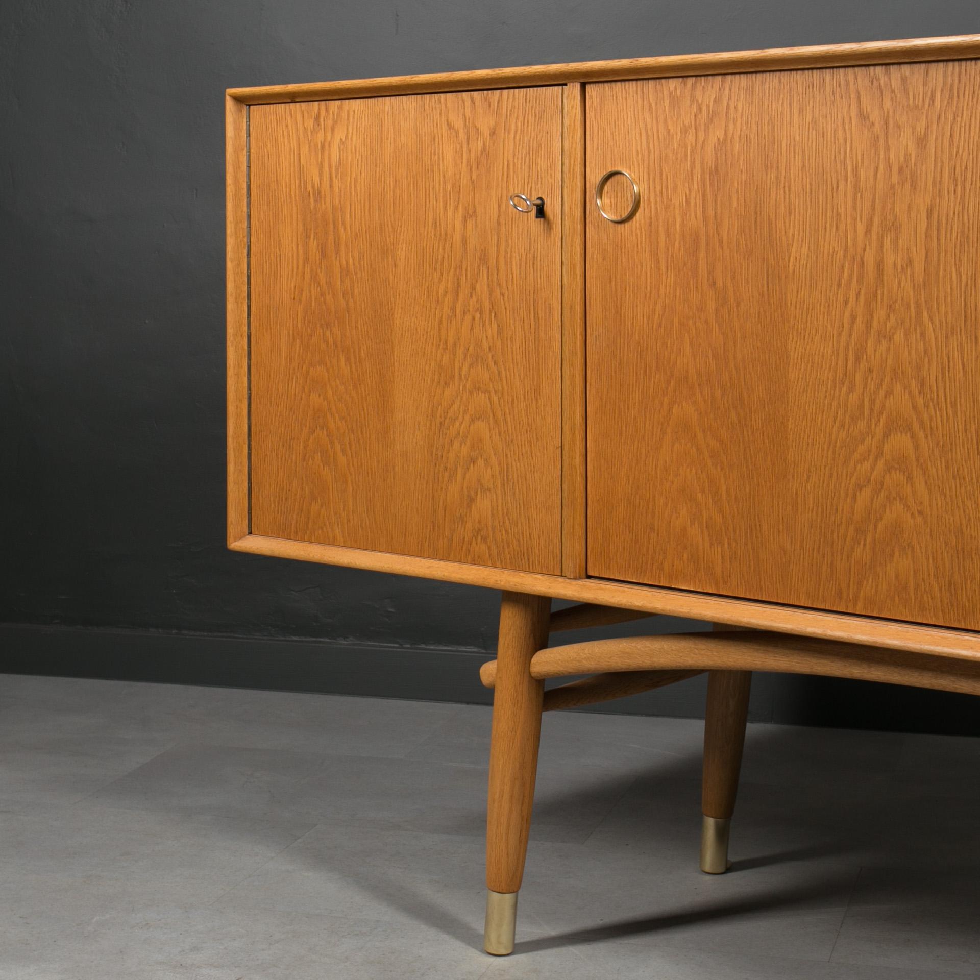 Gustav Bahus Oak Sideboard, Scandinavian & MidCentury Modern Elegance For Sale 9