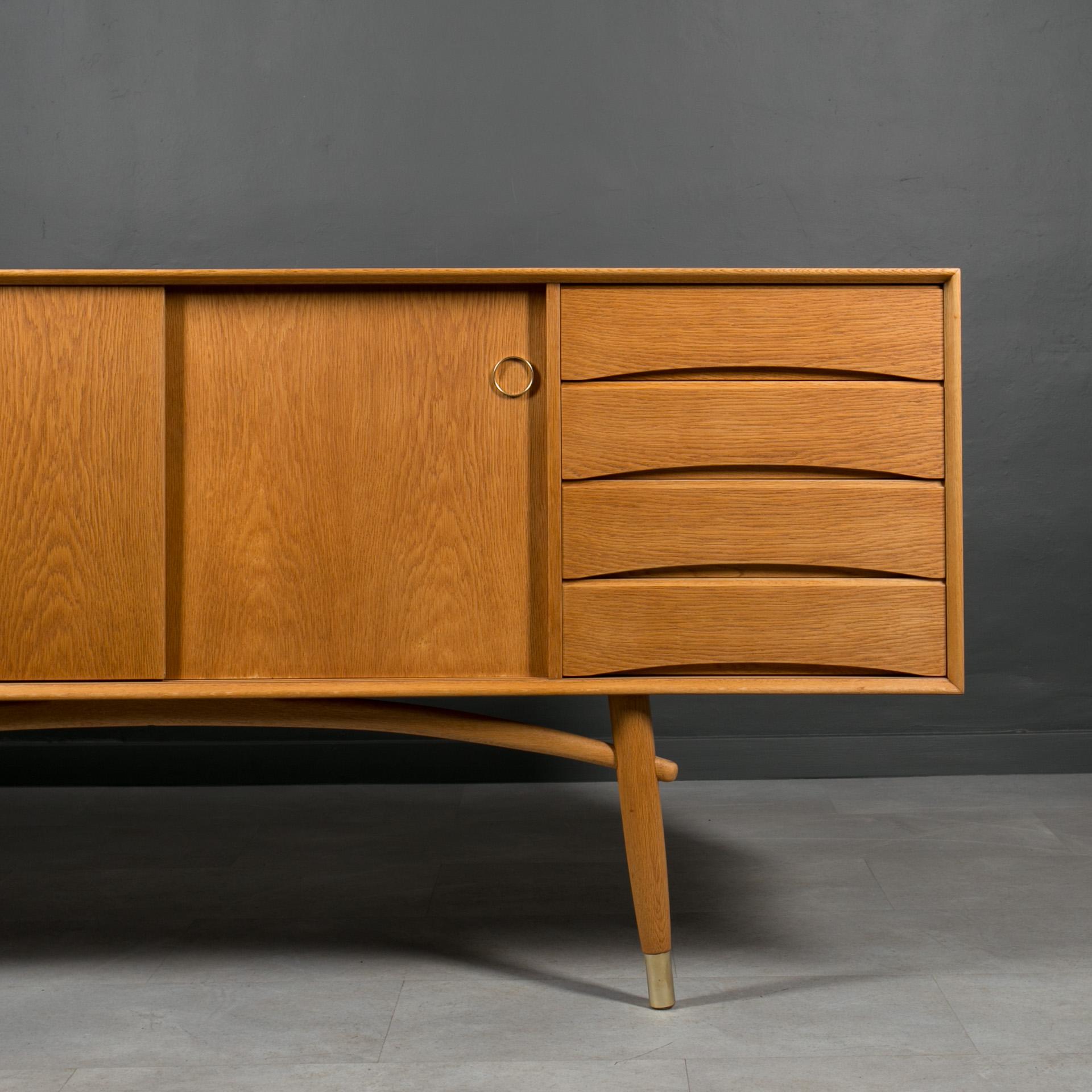 Gustav Bahus Oak Sideboard, Scandinavian & MidCentury Modern Elegance For Sale 10