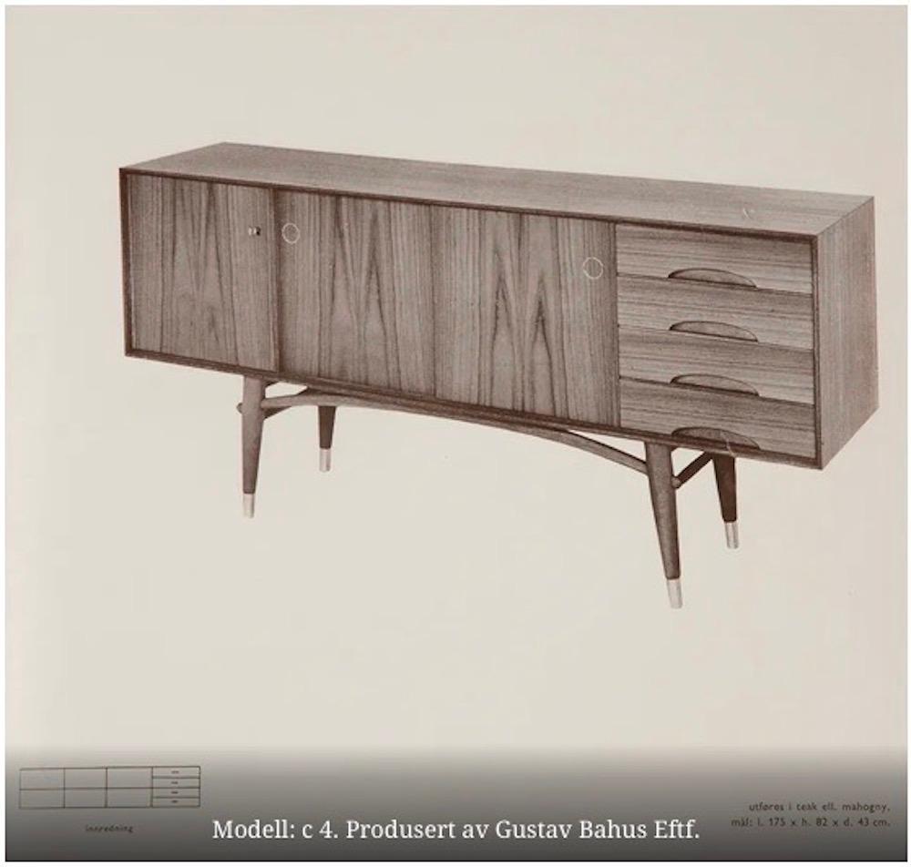 Gustav Bahus Oak Sideboard, Scandinavian & MidCentury Modern Elegance For Sale 11