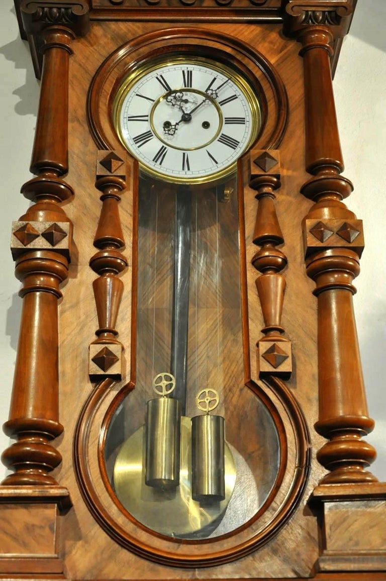 Gustav Becker Wall Clock, 1895 at 1stDibs