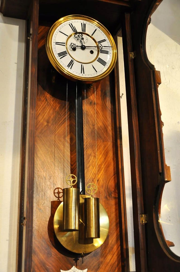 Gustav Becker Wall Clock, 1895 at 1stDibs