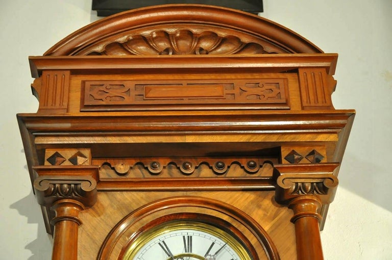 Gustav Becker Wall Clock, 1895 at 1stDibs