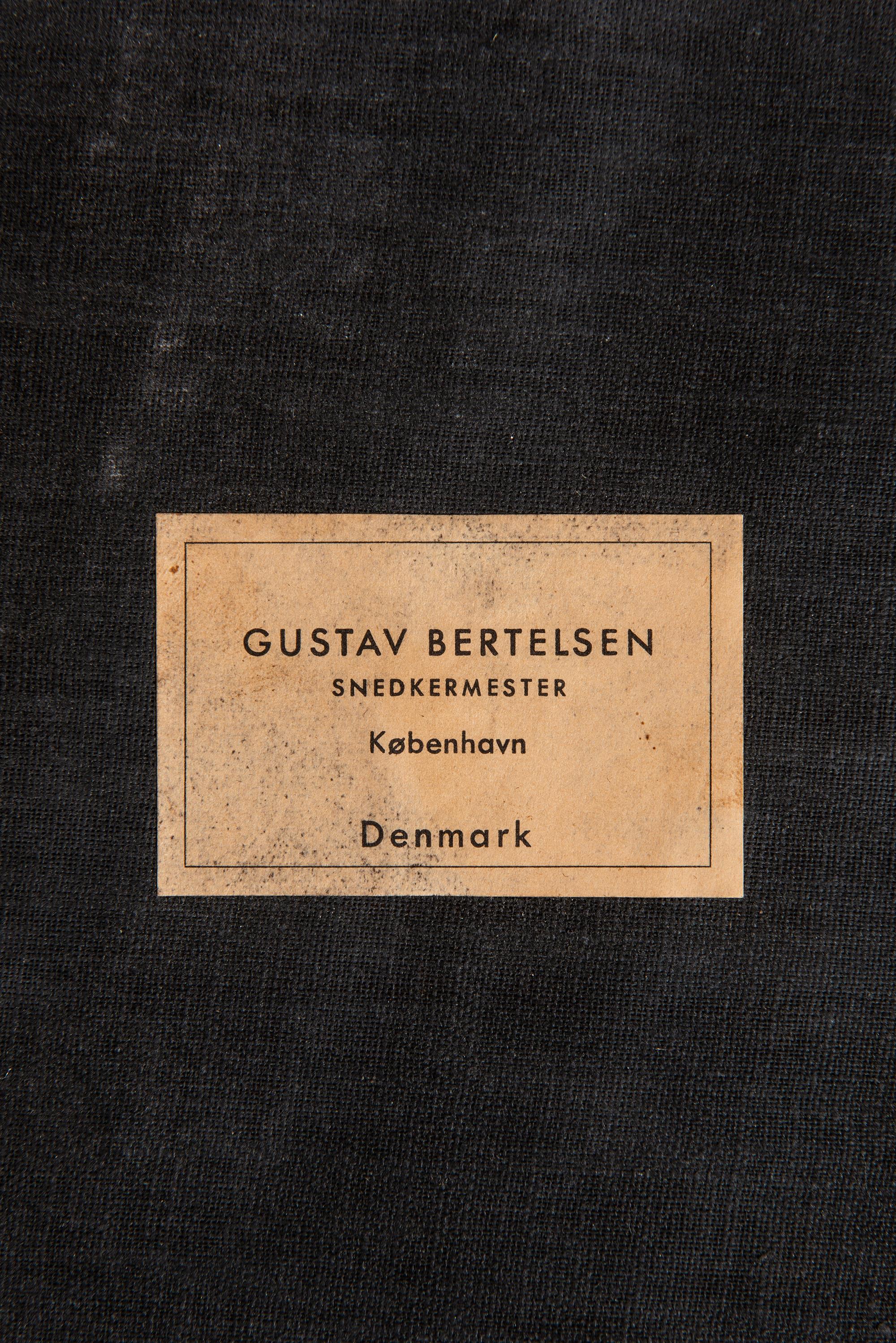Mid-20th Century Gustav Bertelsen Dining Chairs Produced by Gustav Bertelsen in Denmark