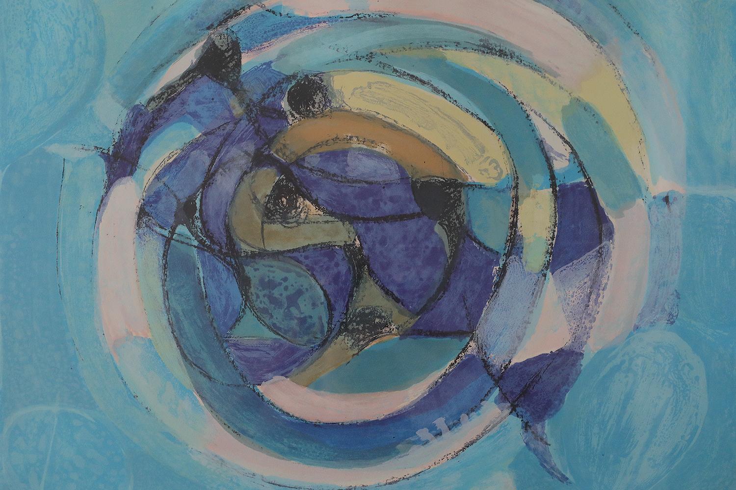 Gustav Bolin, Komposition, 1970er Jahre
Farblithografie
Nummer 50/100
Dieses Werk ist vom Künstler signiert und mit einer individuellen Nummer versehen (Bleistift)
Blattabmessungen 65/78
Gerahmte Arbeit

Gustav Bolin (1920 - 1999) wurde in Schweden