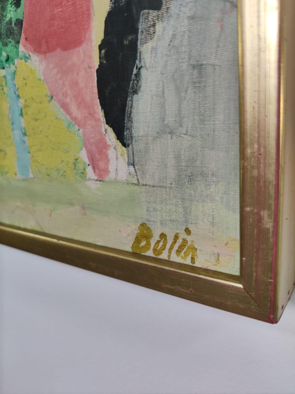 French Gustav Bolin Original Work Signed Gallery Eklund, 1980s