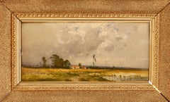 Landscape with Cloudy Skyes and Farmhouse