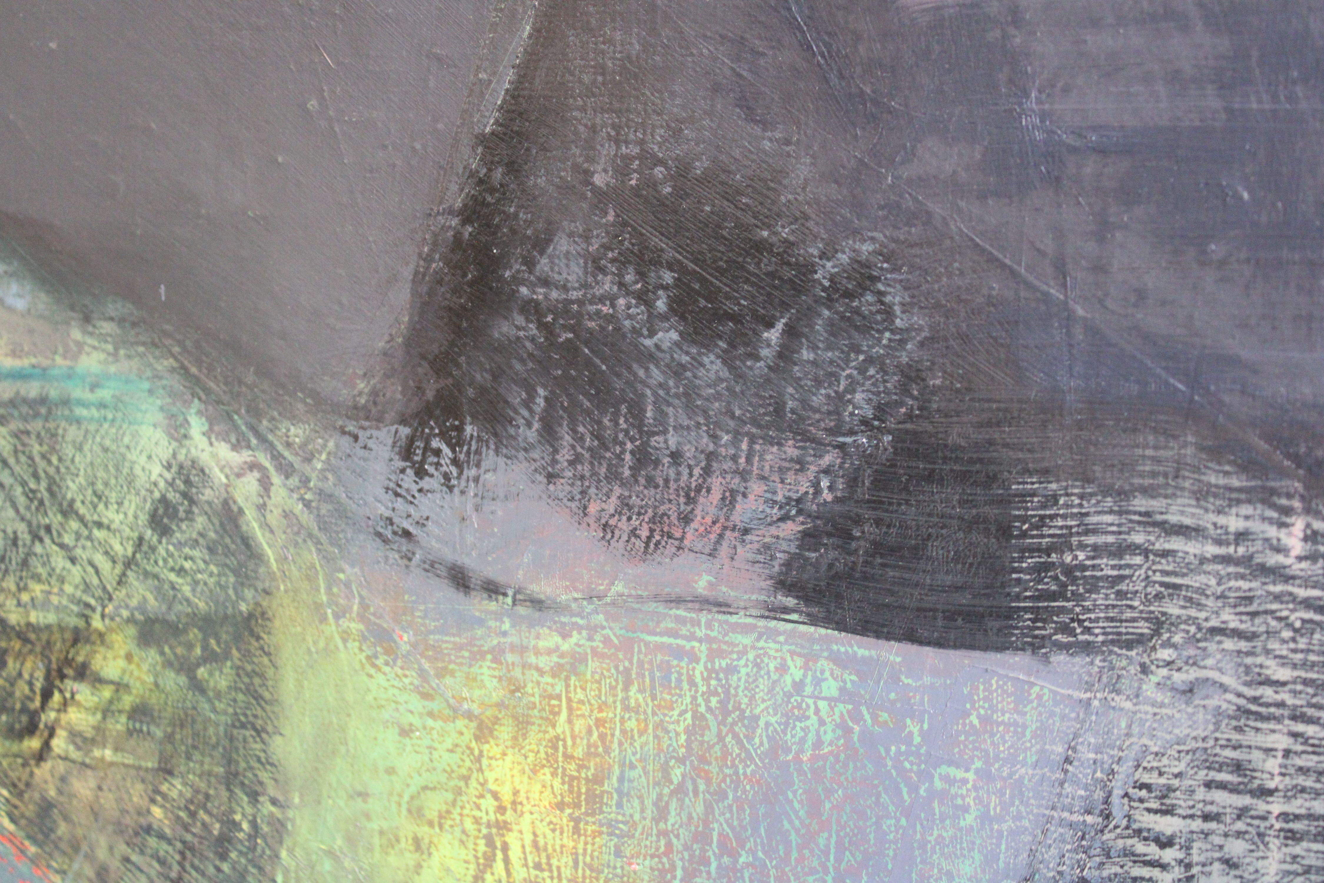 Papierdrachen auf Papier. 2003, Leinwand, Öl, 120x180 cm im Angebot 5