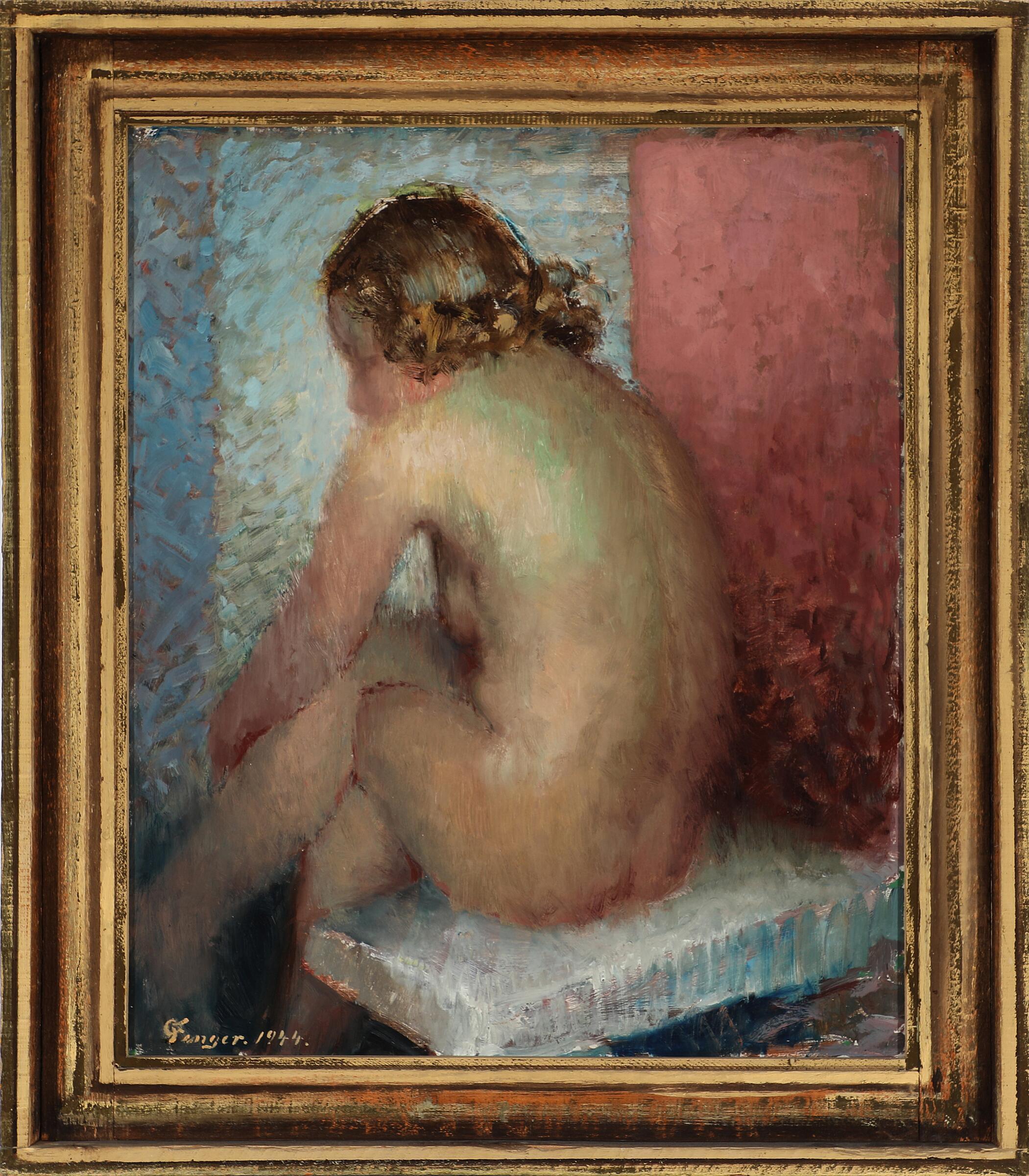 Danois Gustav Johan Fenger : Portrait d'une jeune femme. en vente