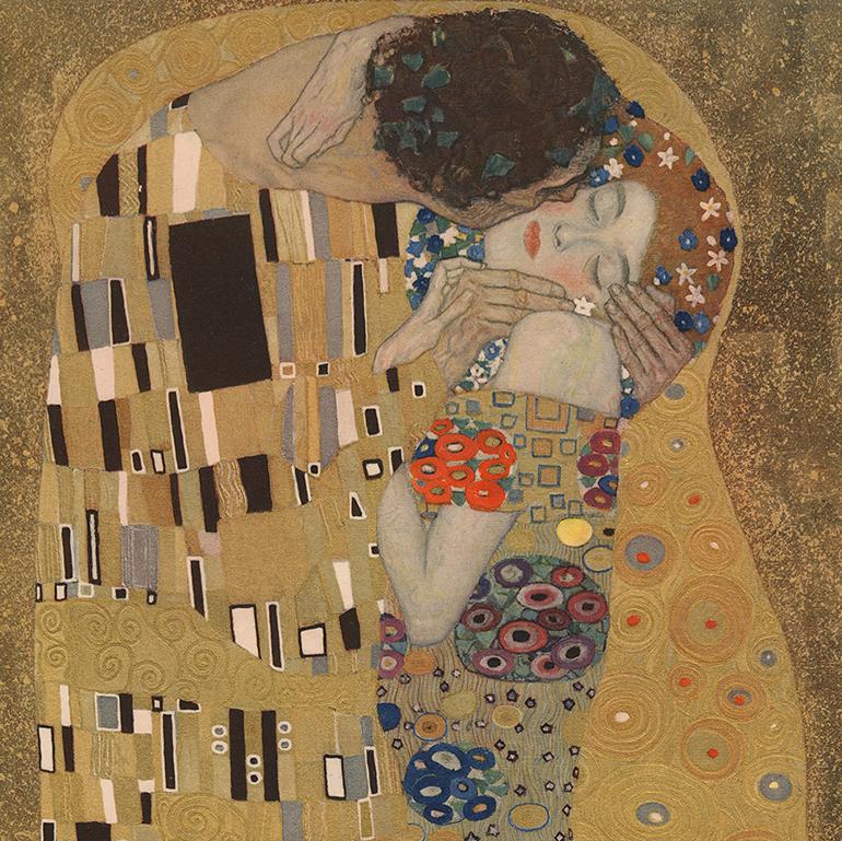 H.O. Impression collotype The Kiss de Miethke Das Werk folio - Print de Gustav Klimt & K.K. Hof-und Staatsdruckerei