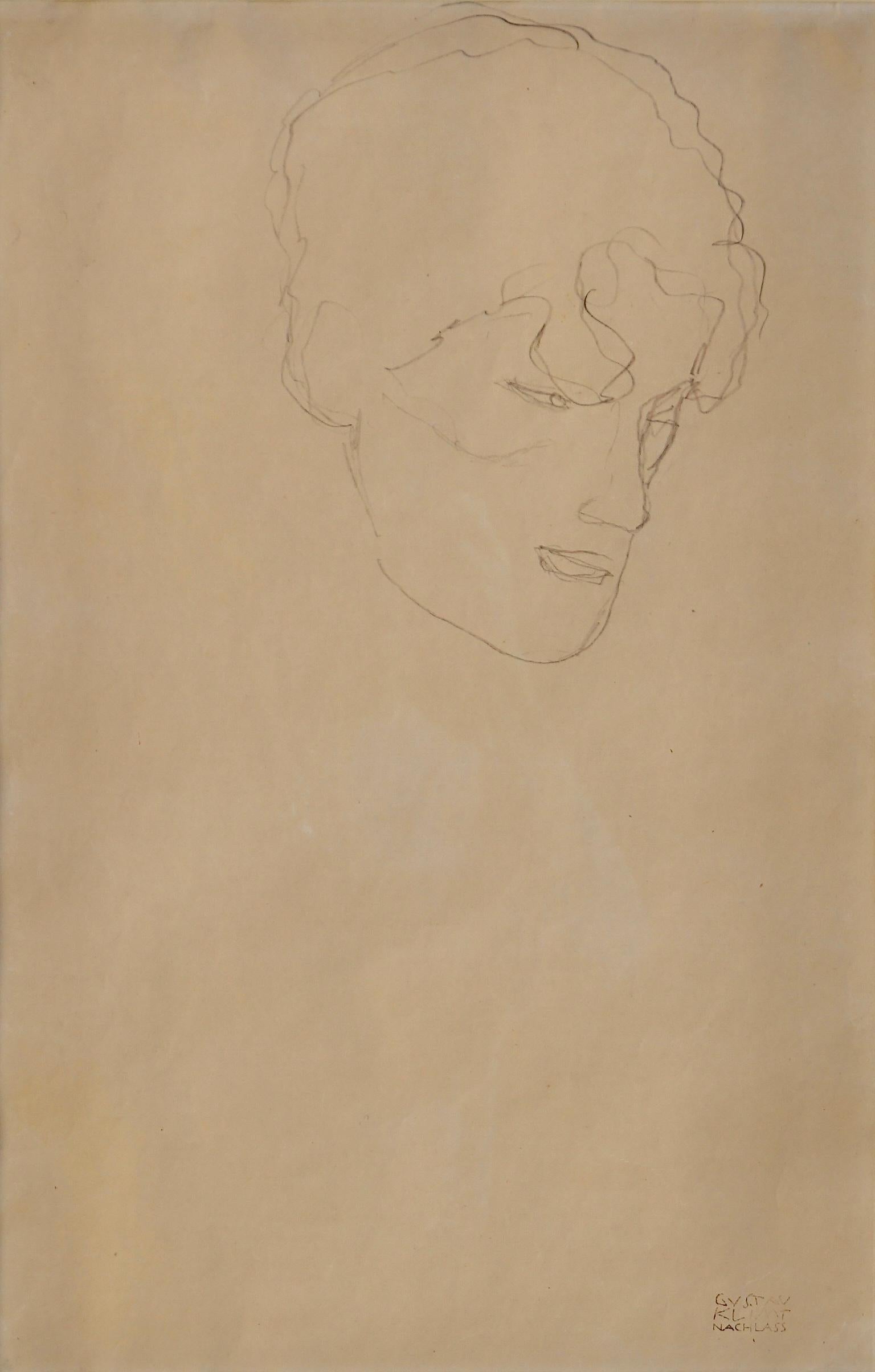 Gustav Klimt Sketch of a Woman Catalogued For Sale 2