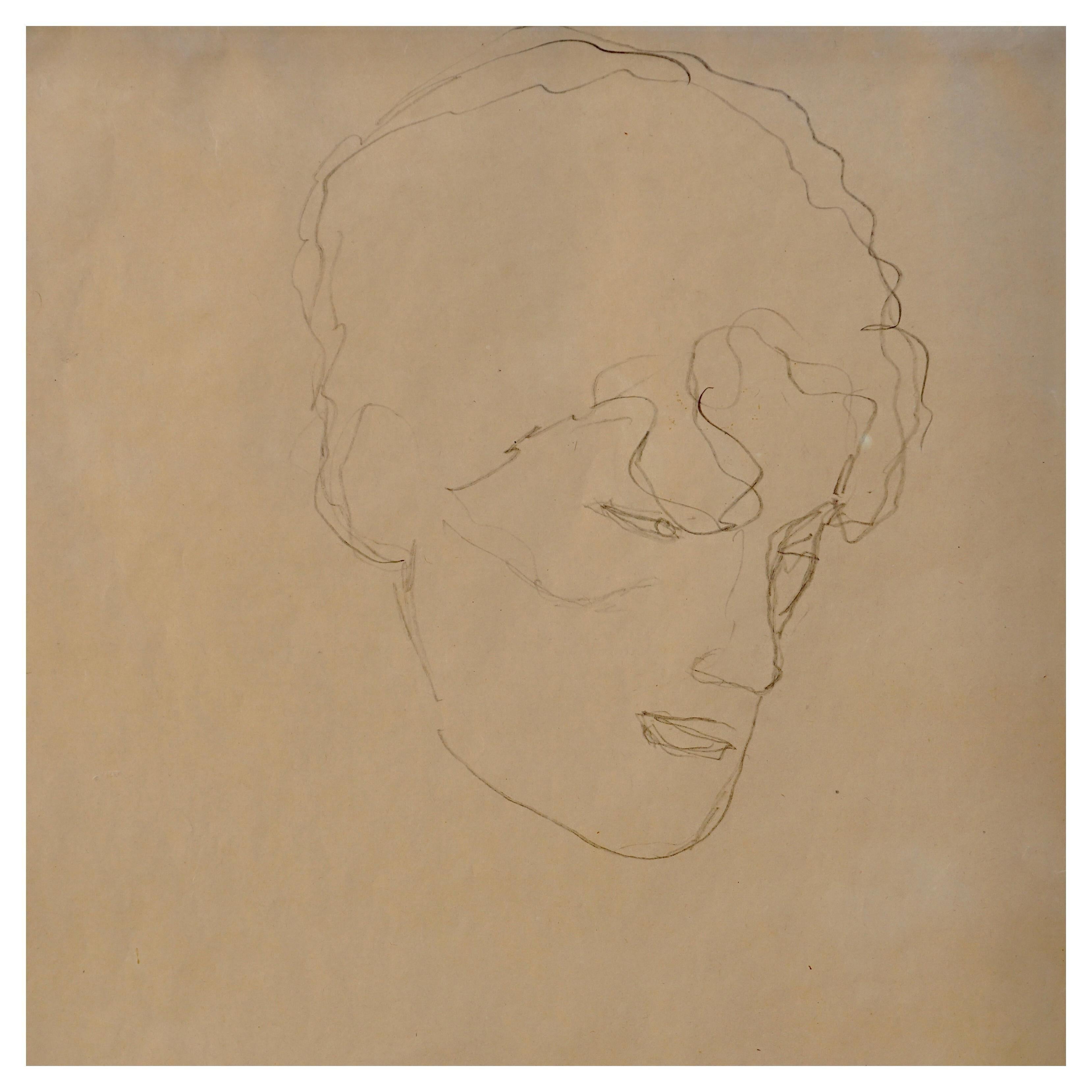 Gustav Klimt (Austrian, 1862-1918)
Frauenkopf nach rechts, 1916
Pencil on paper
Dimensions: 22.5 x 14.75 Inches (57.2 x 37.5 cm) (sheet)
Stamped lower right: GUSTAV / KLIMT / NACHLASS
A rare opportunity to own a Gustav Klimt 

Provenance:
Estate of