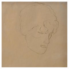 Gustav Klimt-Sketch einer Frau, katalogisiert