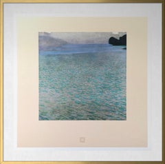 On Lake Attersee-Edition #21-Plate signed with Dry stamp-Austria Gallery Edition