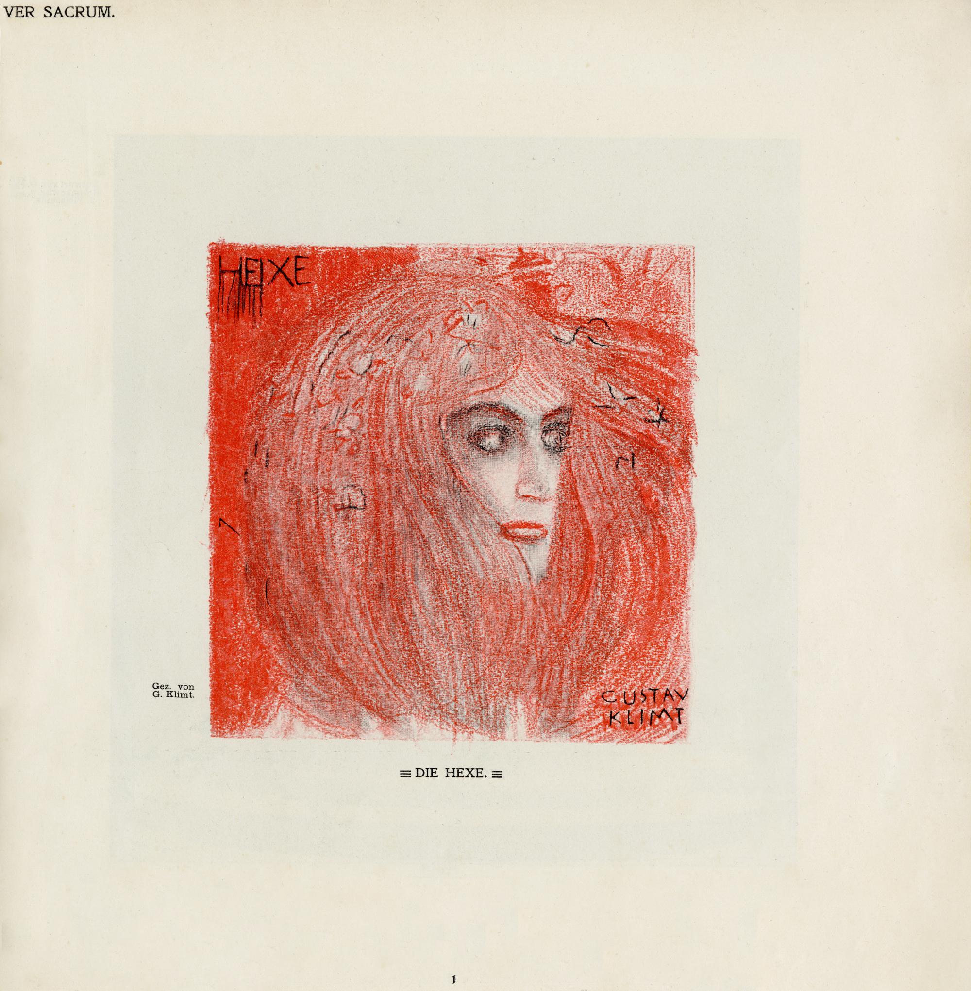 Lithographie Art Nouveau de Gustav Klimt pour Ver Sacrum en vente 2