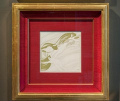 "Fish Blood" Art Nouveau Lithograph by Gustav Klimt for VerSacrum