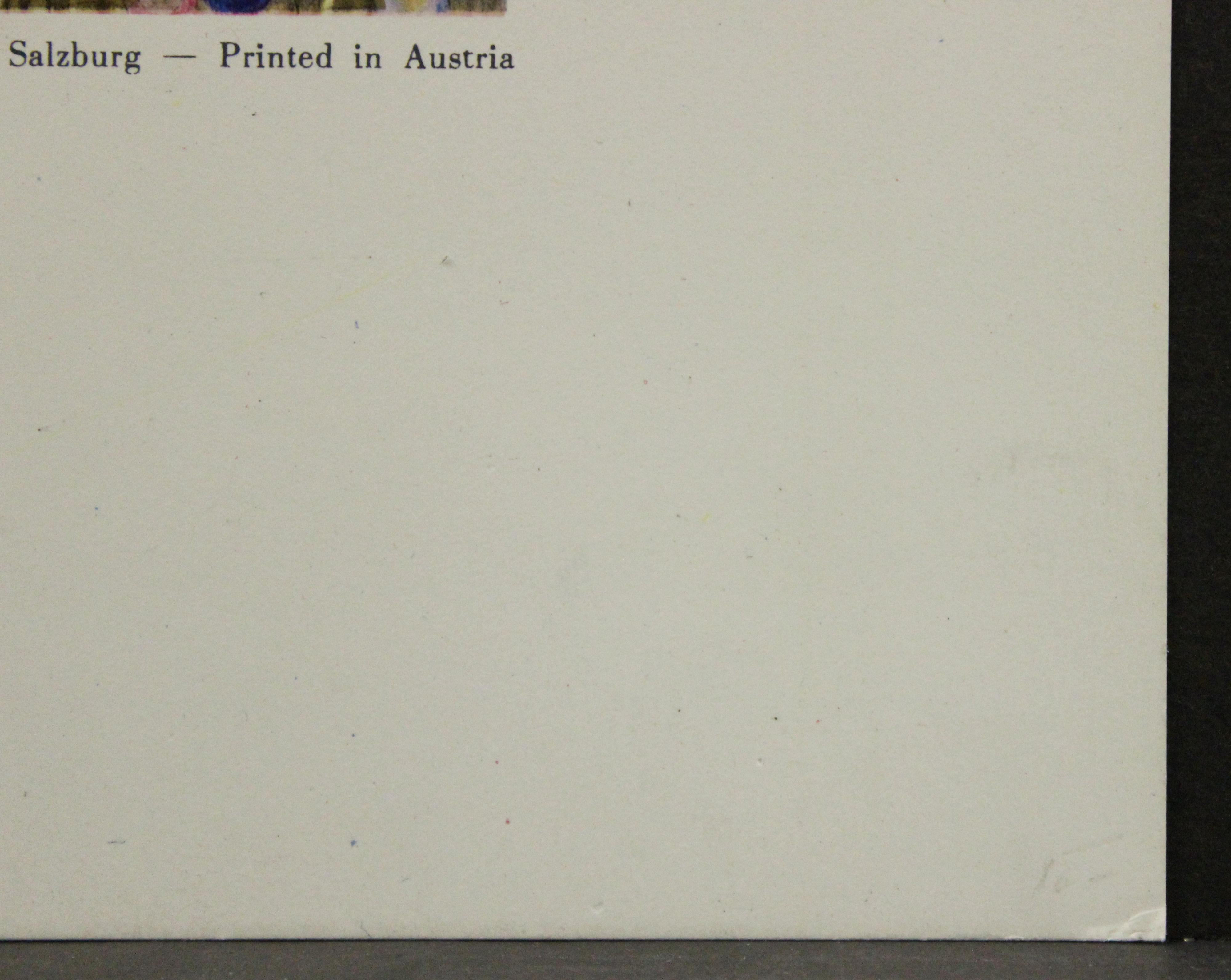 Affiche Fulfilment-Metallic. Imprimé en Autriche  - Beige Portrait Print par Gustav Klimt