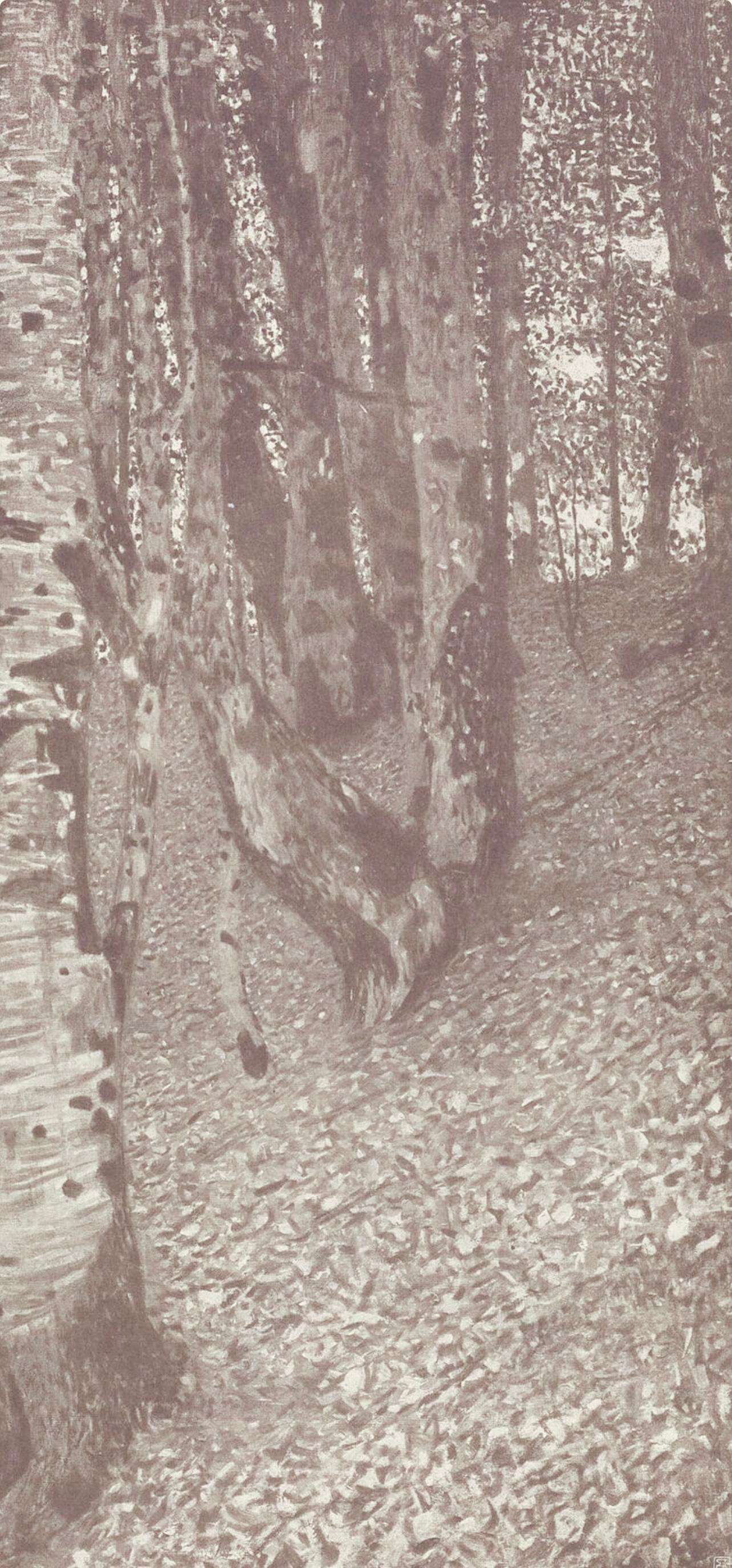 Gustav Klimt, Beech Forest, from The Work of Gustav Klimt, 1918 (after) For Sale 3