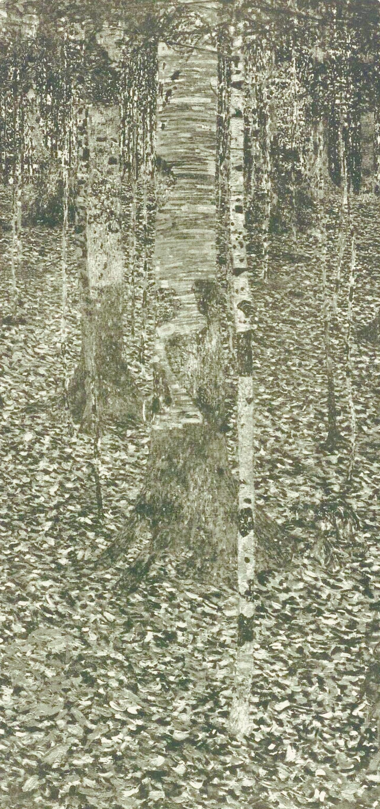 Gustav Klimt, Birch Forest, from The Work of Gustav Klimt, 1918 (after) For Sale 1