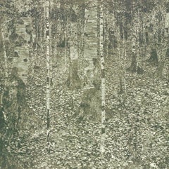 Gustav Klimt, Birkenwald, aus Das Werk von Gustav Klimt, 1918 (nach) Gustav Klimt