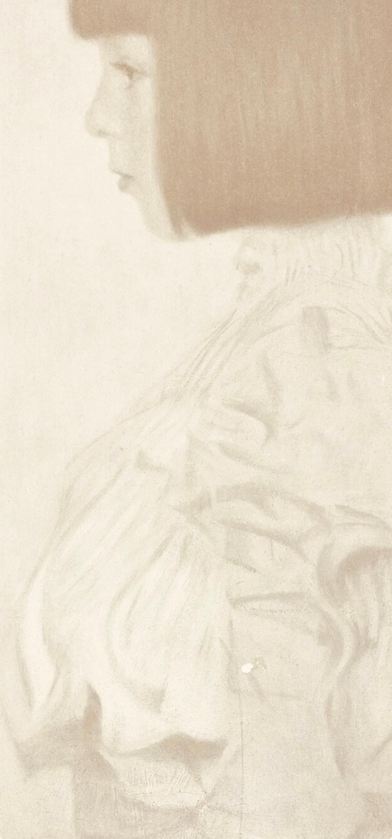 Gustav Klimt, Child Portrait, from The Work of Gustav Klimt, 1918 (after) For Sale 2