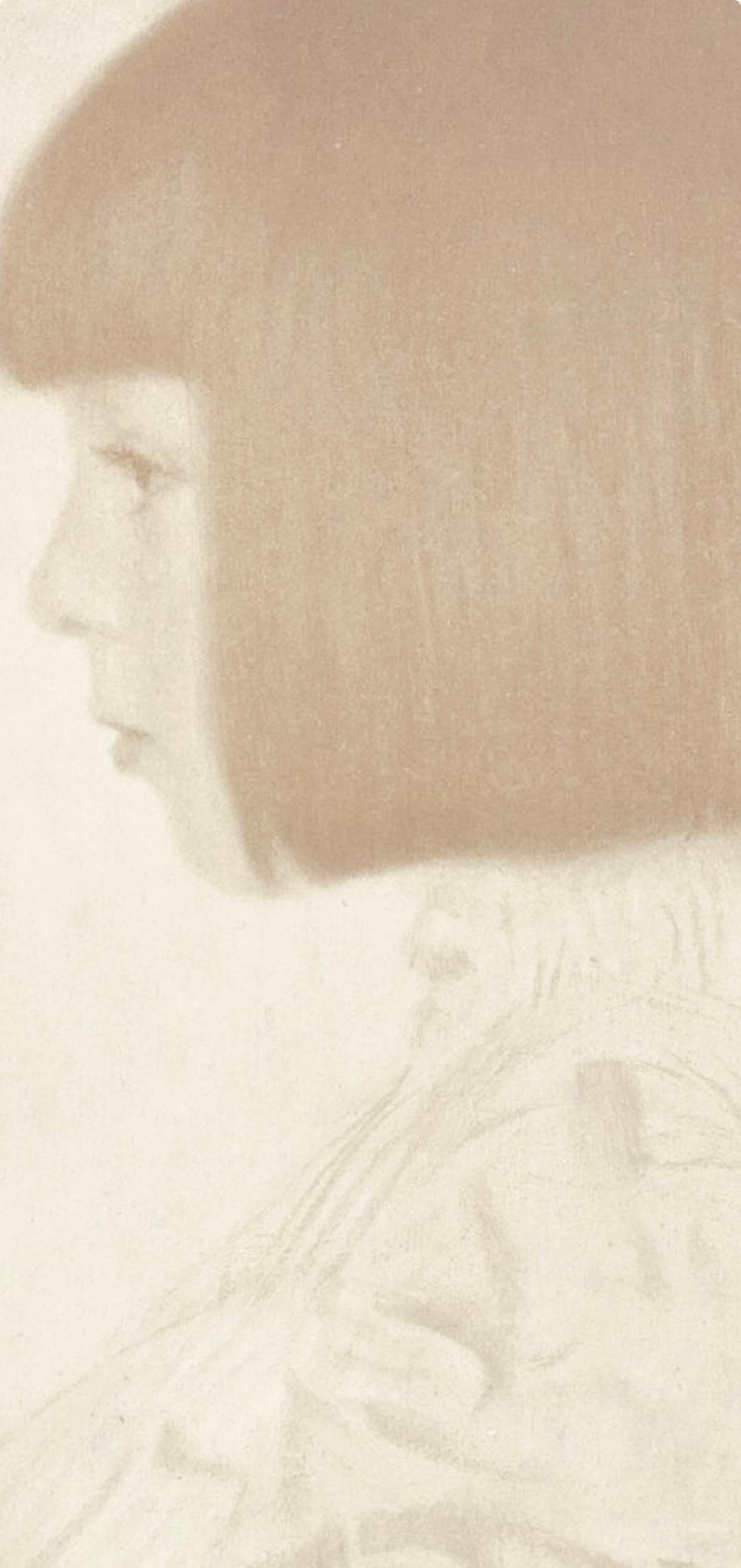 Gustav Klimt, Child Portrait, from The Work of Gustav Klimt, 1918 (after) For Sale 3