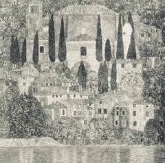 Gustav Klimt, Kirche in Cassone, aus Das Werk von Gustav Klimt, 1918 (nach)