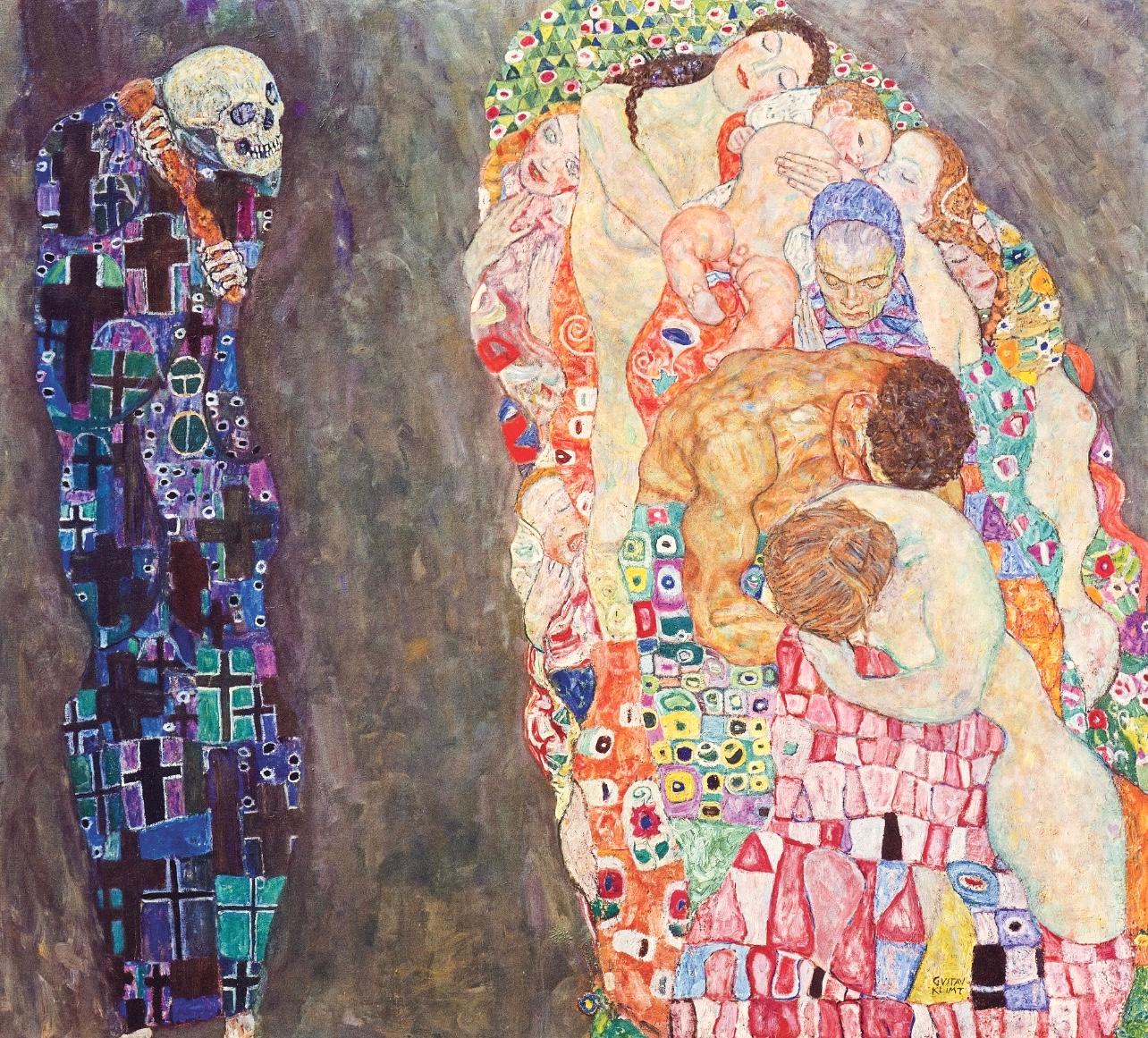 Gustav Klimt, Tod und Leben, 1931 (nach) Gustav Klimt