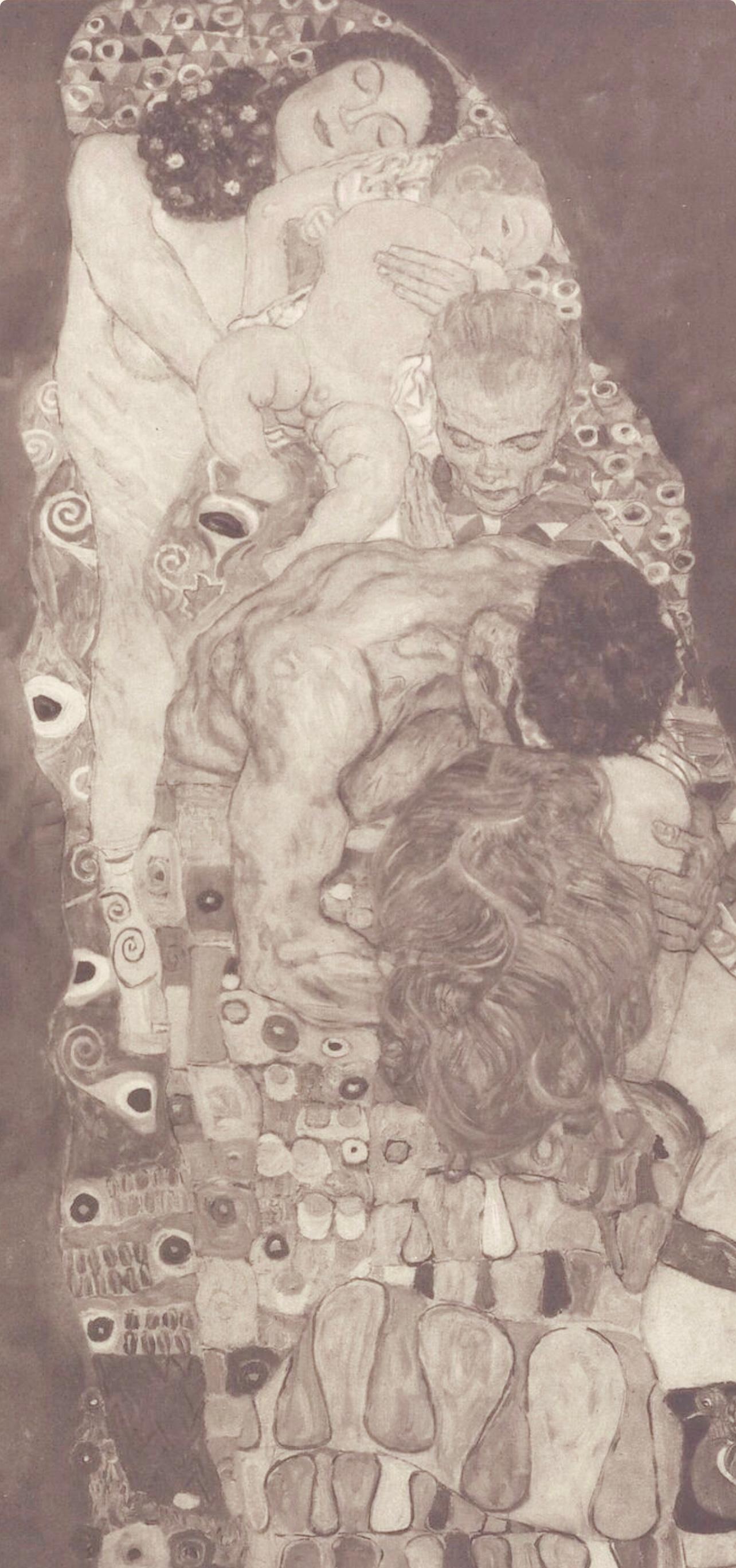 Gustav Klimt, Tod und Leben, aus Das Werk von Gustav Klimt, 1918 (nach) Gustav Klimt 1