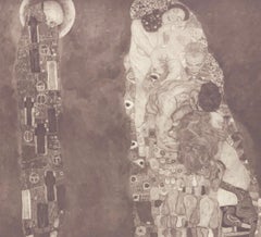 Gustav Klimt, Tod und Leben, aus Das Werk von Gustav Klimt, 1918 (nach) Gustav Klimt
