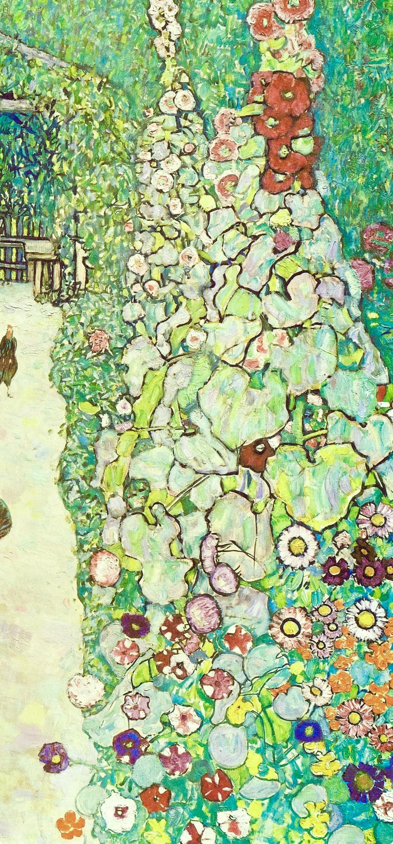 Gustav Klimt, Farm Garden with Chickens, 1931 (after) 3