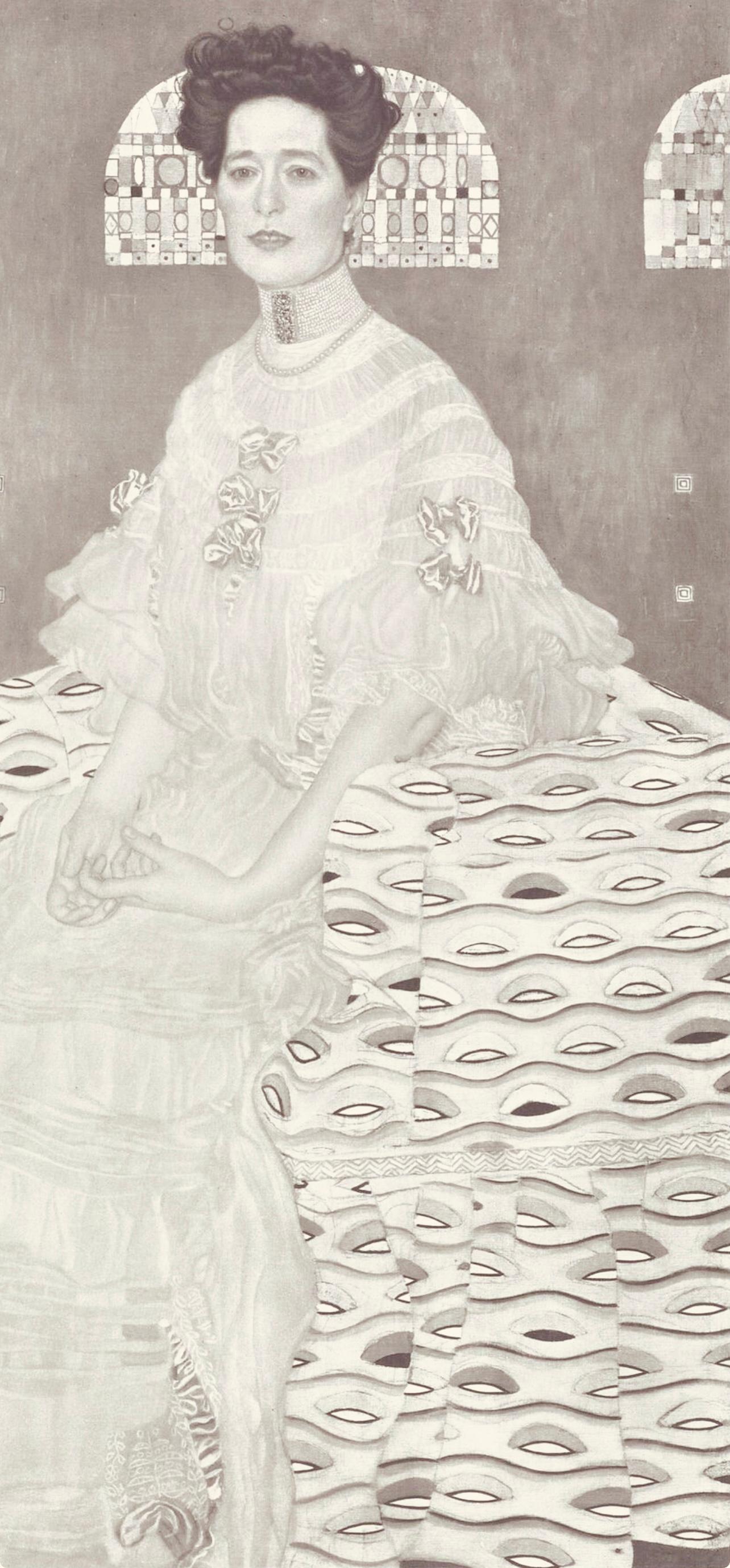 Gustav Klimt, Female Portrait, from The Work of Gustav Klimt, 1918 (after) 1