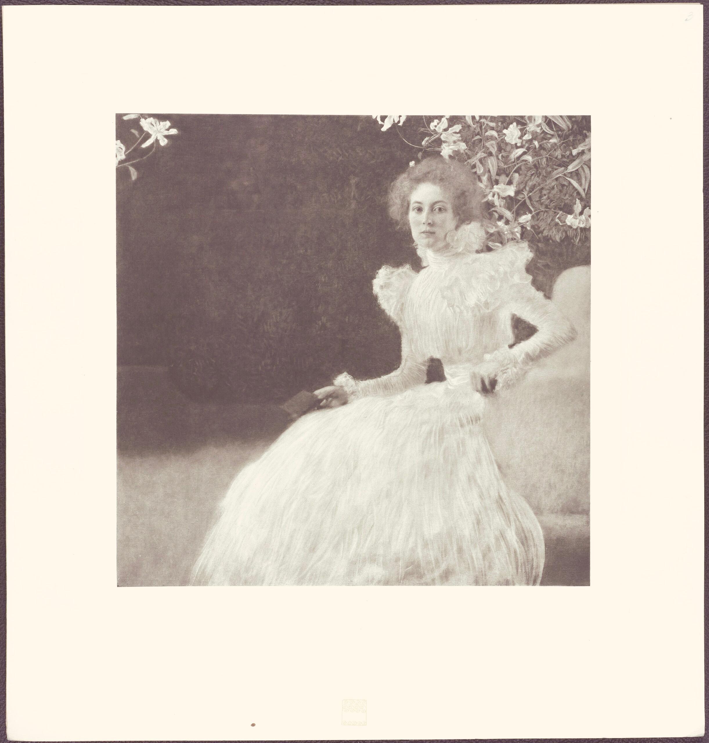 Gustav Klimt, Female Portrait, from The Work of Gustav Klimt, 1918 (after) 4