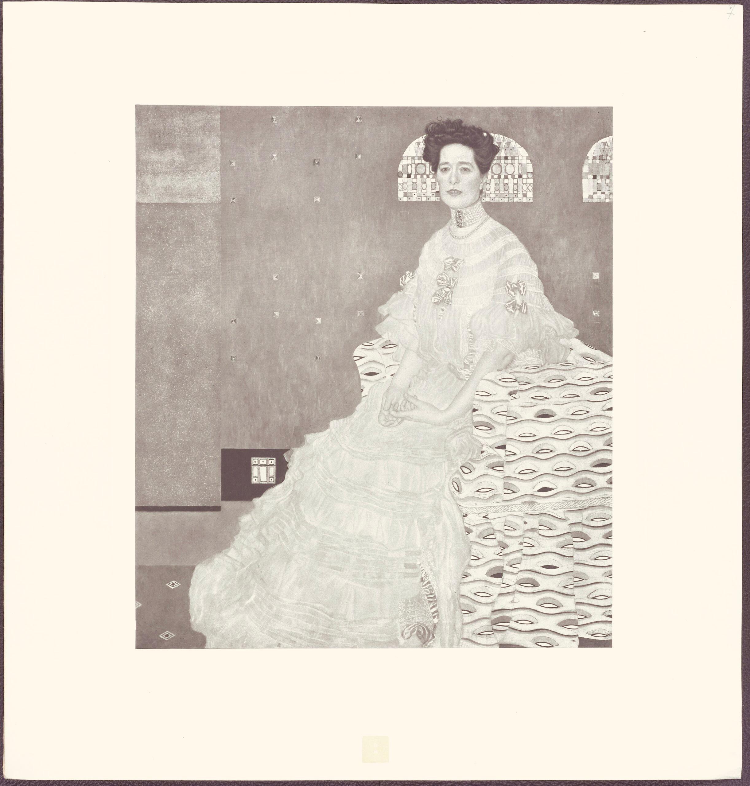 Gustav Klimt, Female Portrait, from The Work of Gustav Klimt, 1918 (after) 4